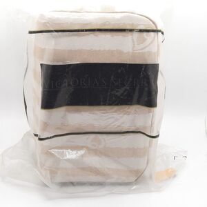 Vintage Victoria’s Secret Train Case Travel Cosmetic Bag Stripe Gold Label NEW